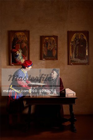 Medieval Office Scene, Mugello, Tuscany, Italy - Stock Photo - Masterfile -  Rights-Managed, Artist: David Leahy, Code: 700-02376713