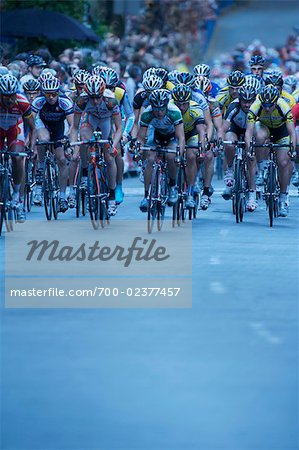 Bicycle Race in Vancouver, British Columbia, Canada