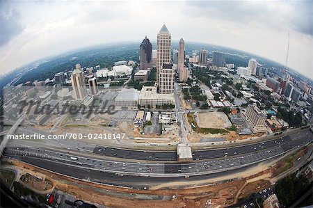 Aerial View of Atlanta, Georgia, USA