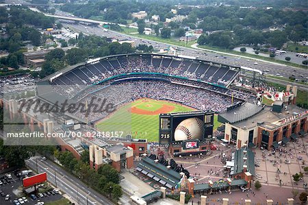 Aerial View of Turner Field, Atlanta, Georgia, USA