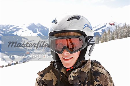 Portrait of Skier on Ski Hill