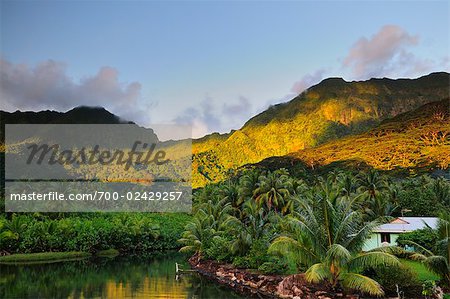 Mt Toomaru, West Coast of Raiatea Society Islands, French Polynesia South Pacific