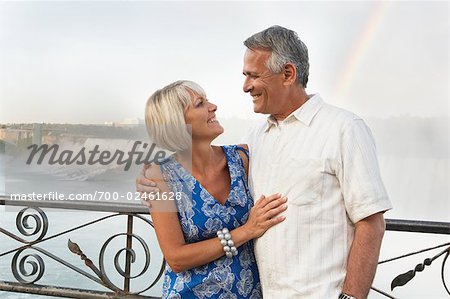 Couple Embracing, Niagara Falls, Ontario, Canada