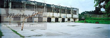 Abandoned Basketball Court and Stadium, Havana, Cuba