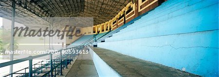 Bleachers in Unused Stadium. Havana, Cuba