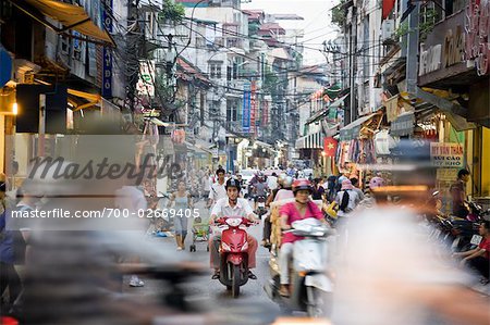 Busy Street, Old Quarter, Hanoi, Vietnam