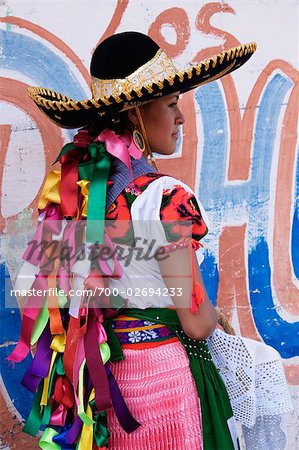 Purepecha Young Woman, Festival El Levantamiento del Nino Dios, Sevina, Michoacan, Mexico