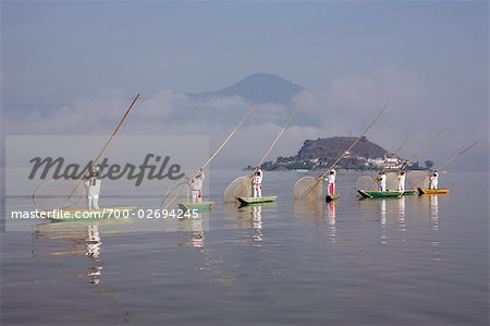 Butterfly Fishermen, Patzcuaro, Lake Patzcuaro, Michoacan, Mexico