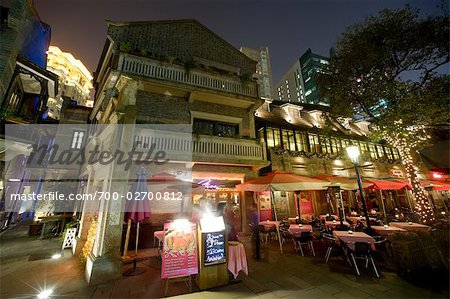 Exterior of Restaurant at Night, Sshanghai, China