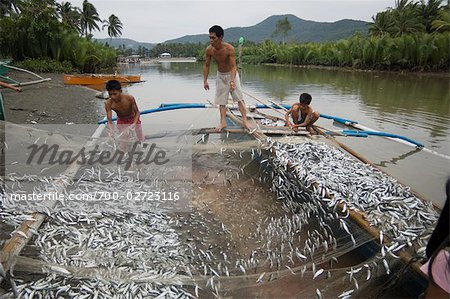 Fishermen, Tubay, Agusan del Norte, Mindanao, Philippines - Stock