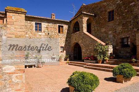 Country House, Val d'Orcia, Siena, Tuscany, Italy