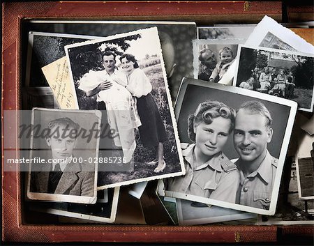 Clamshell Box Full of Old Photos