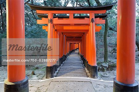 Torii Gates Fushimi Inari Taisha Fushimi Kyoto Kyoto Prefecture Kansai Honshu Japan Stock Photo Masterfile Rights Managed Artist Rudy Sulgan Code 700