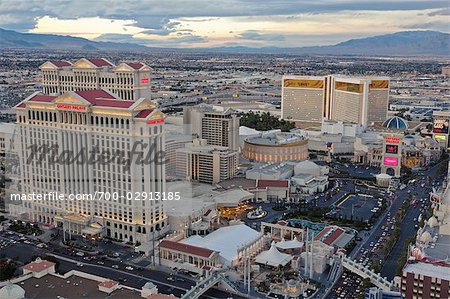 Aerial view caesars palace hotel hi-res stock photography and