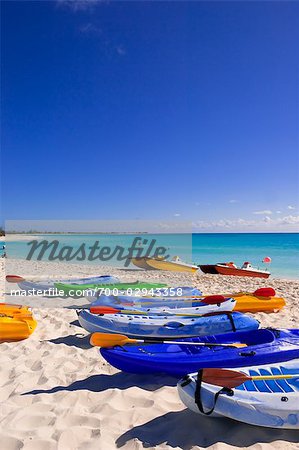Kayaks at Playa Serena, Cayo Largo, Cuba