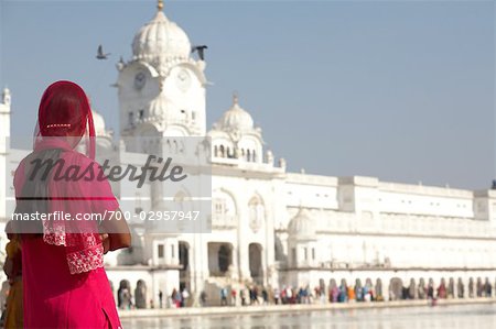Woman at Golden Temple, Amritsar, Punjab, India
