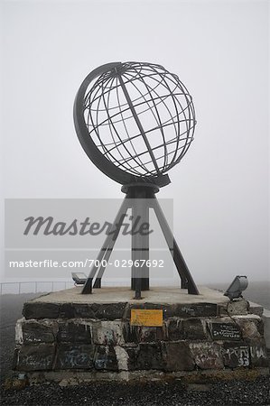 Globe Monument at Nordkapp, Norway