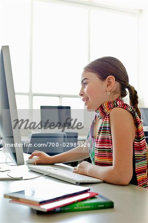 Student Working on Computer