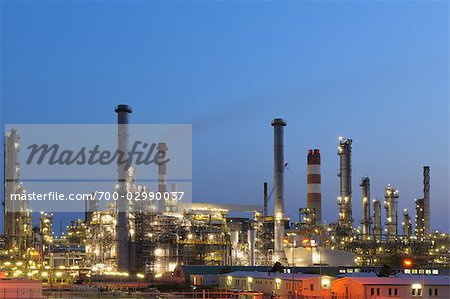 Oil Refinery in Schwechat, Vienna, Austria