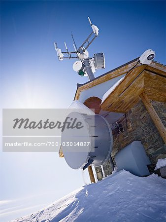 Communications Tower on Top of Whistler Peak, Whistler, British Columbia, Canada