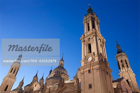 Basilica of Our Lady of the Pillar, Plaza de Nuestra Senora del Pilar, Zaragoza, Aragon, Spain