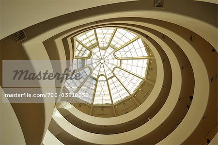 Interior of the Guggenheim Museum, Manhattan, New York City, New York, USA