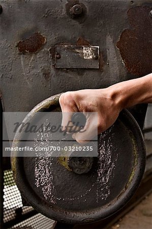 Close Up of Worker's Hand