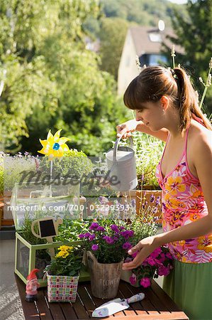 Woman Gardening