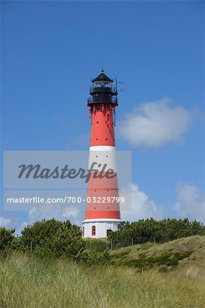 Lighthouse, Hoernum, Sylt, North Frisian Islands, Nordfriesland, Schleswig-Holstein, Germany