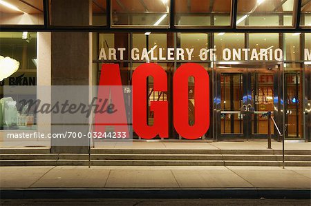 Front Entrance of Art Gallery of Ontario, Toronto, Ontario, Canada