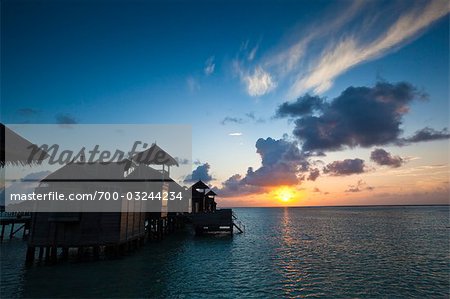 Sunrise at Soneva Gili Resort, Lankanfushi Island, North Male Atoll, Maldives