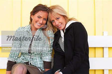 Portrait of Friends on Pier in Santa Cruz, California, USA