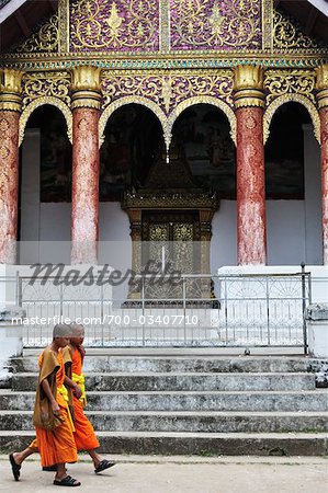 Monks at Wat Aphay, Luang Prabang, Laos