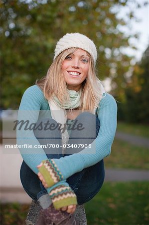 Portrait of Woman, Gas Works Park, Seattle, Washington, USA