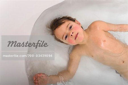 Little Boy in Bathtub