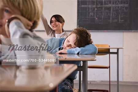 Student Sleeping in Class