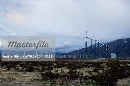 Wind Farm, Desert Hot Springs, Riverside County, California, USA