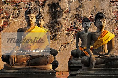 Buddha Statues, Wat Phutthai Sawan, Ayutthaya, Thailand