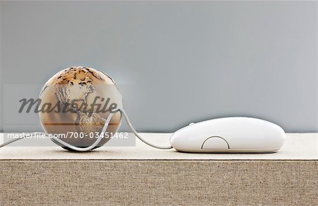 Globe and Computer Mouse
