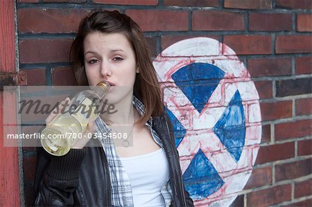 Teenage Girl Drinking Alcohol Teenage Girl Drinking Alcohol