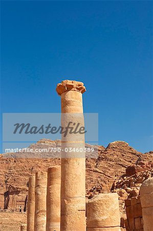 Ruins at Petra, Jordan, Middle East