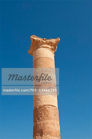 Pillar, Petra, Jordan, Middle East