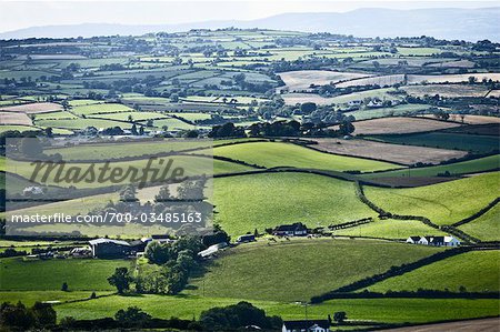 View of Countryside from Scrabo Tower, Northern Ireland