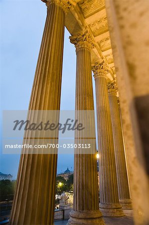 Columns at Parliament Building, Vienna, Austria
