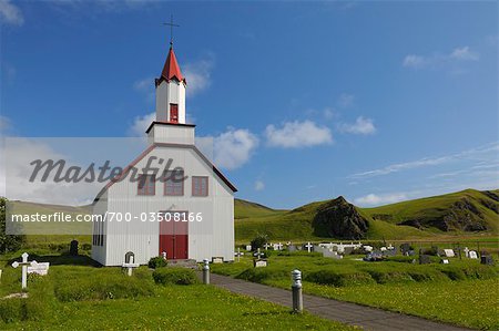 Skeidflatarkirkja Church, Dyrholaey, Myrdalur, Iceland