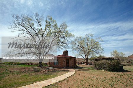 Guest Hogan, Hubbell Trading Post National Historic Site, Ganado, Arizona, USA