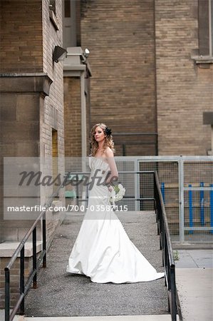 Bride Standing on Ramp