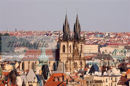 Tyn Church, Old Town, Prague, Bohemia, Czech Republic