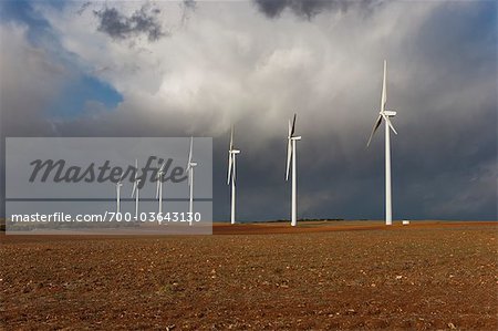 Wind Farm, La Mancha, Albacete, Castilla-La Mancha, Spain