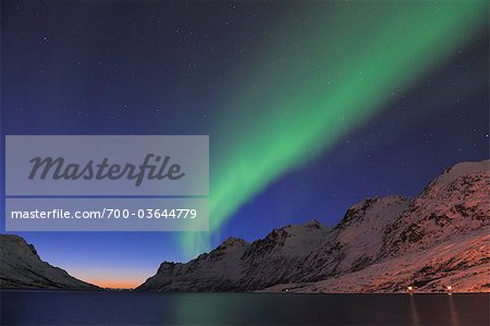 Northern Lights, Ersfjorden, Tromso, Troms, Norway